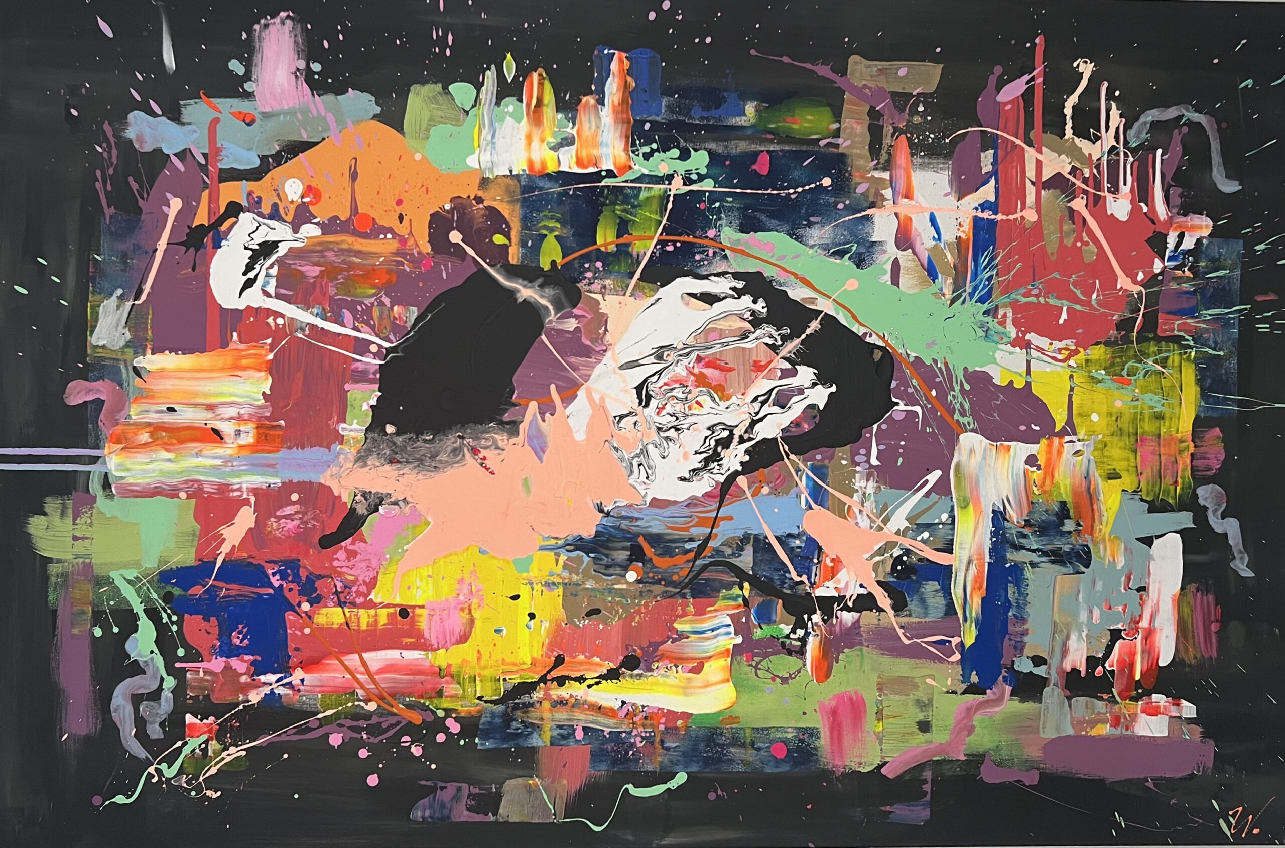 Titel, 100cmx150cm, Acryl auf Leinwand