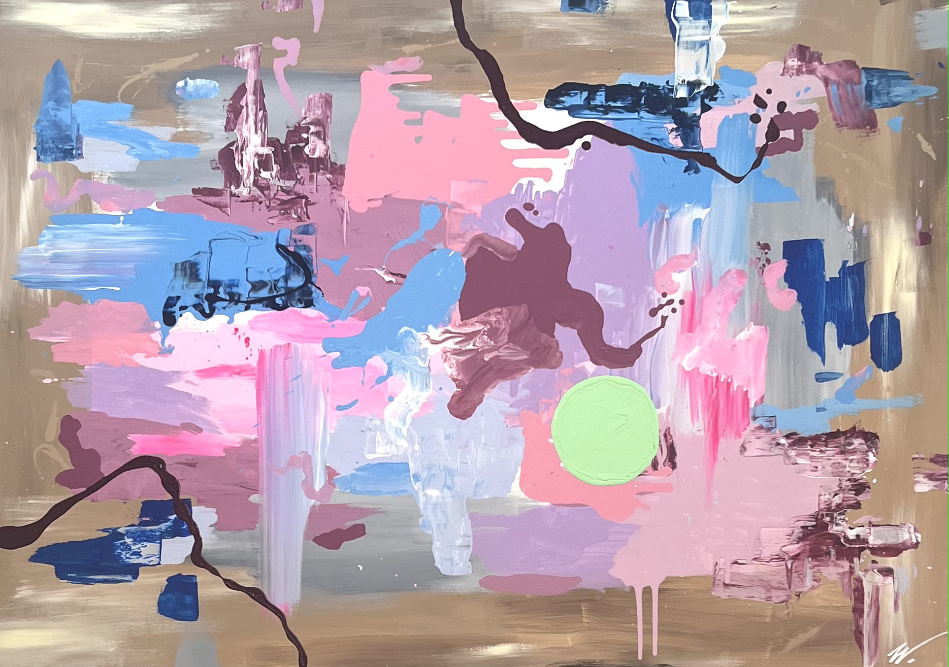 Titel, 100cmx150cm, Acryl auf Leinwand