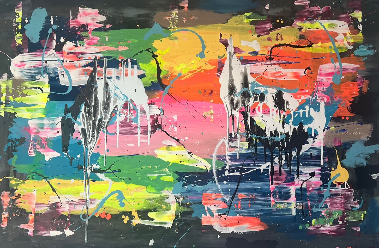 Titel, 100cmx150cm, Acryl auf Leinwand